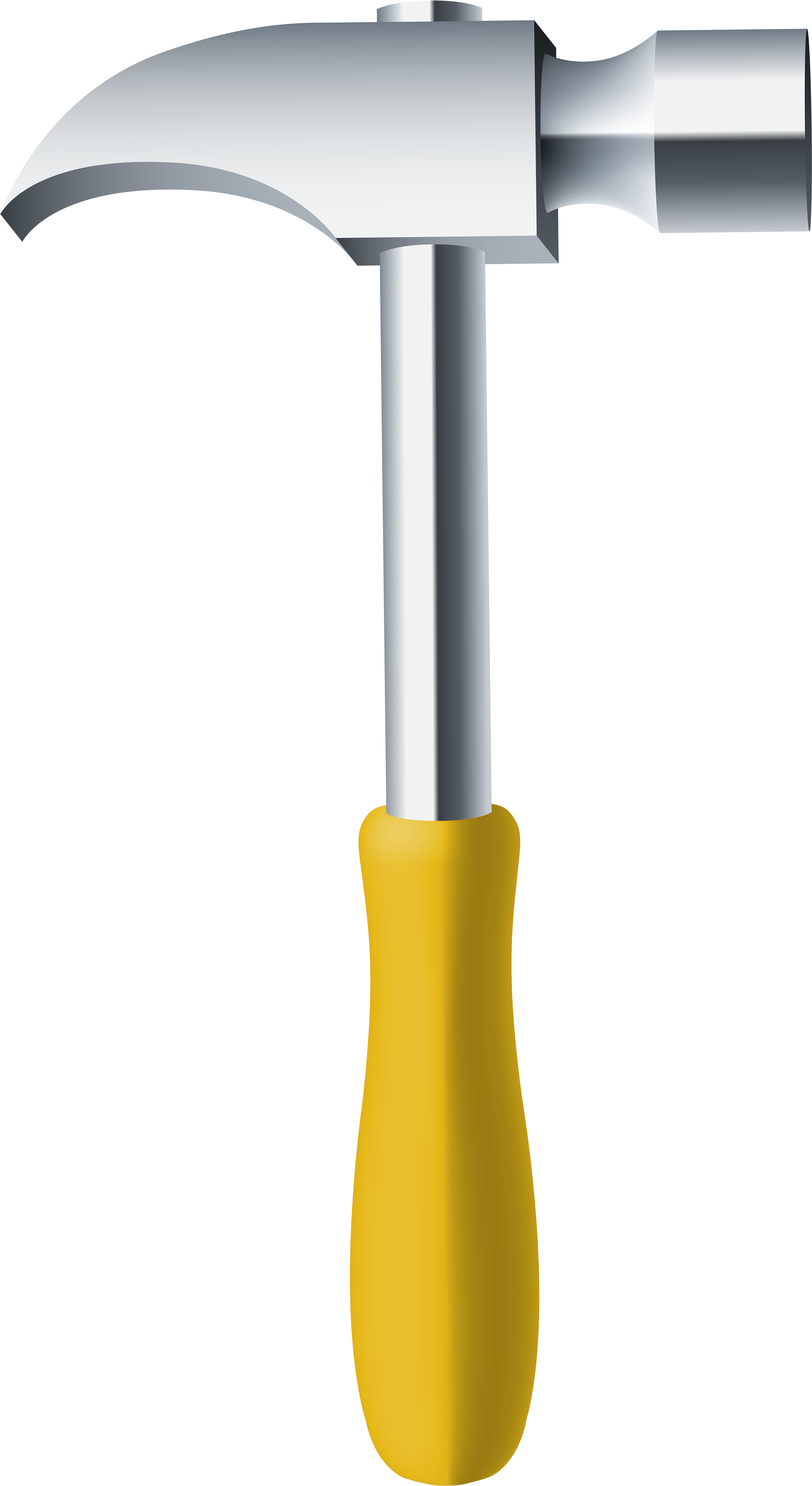 Yellow Hammer Png Clip Art - Hammer Png (4464x8000), Png Download