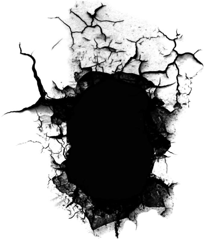 Cracked Hole Holesremixit Dailysticker - Crack Png (1024x1024), Png Download