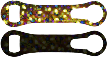 Christmas Lights Kolorcoat V-rod Bottle Opener (380x380), Png Download