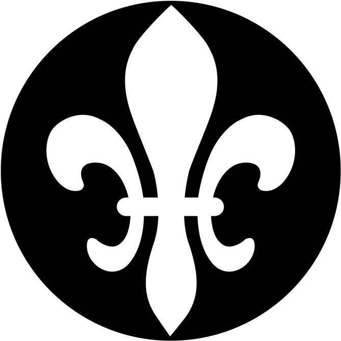 Fleur De Lis - Fleur De Lis Circle (800x800), Png Download