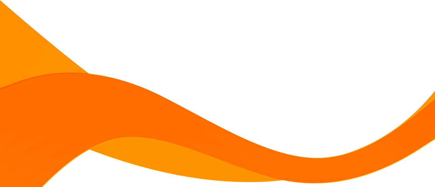 Orange-wave - Orange Wave Png (1400x604), Png Download