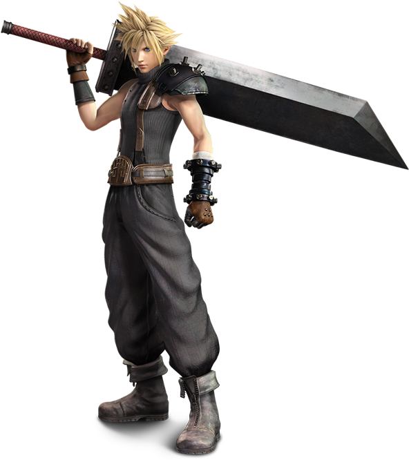 Cloud Strife Dissidia 2015 - Cloud Strife Png (600x666), Png Download