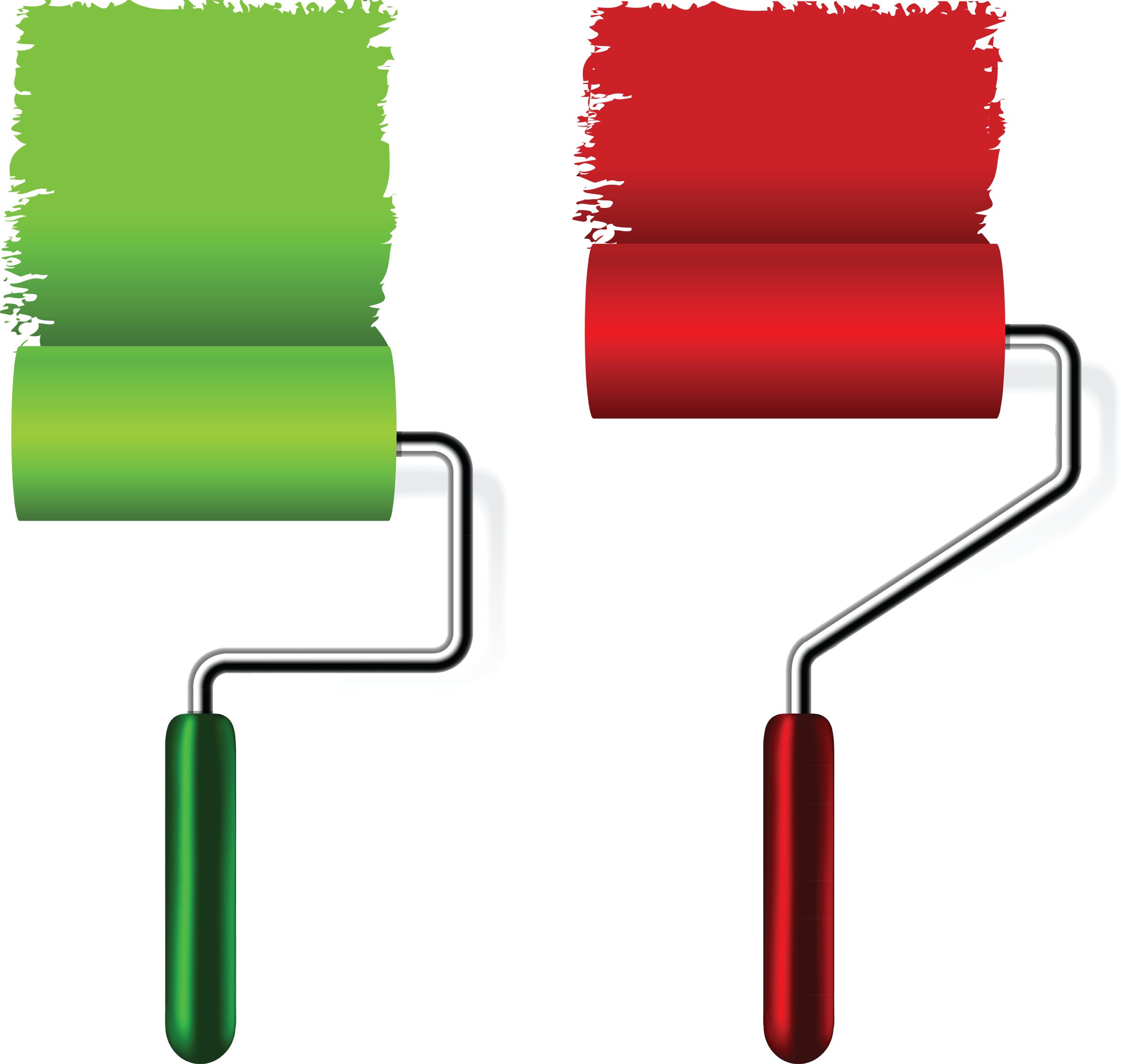 Paint Roller Brush Png (2400x2277), Png Download