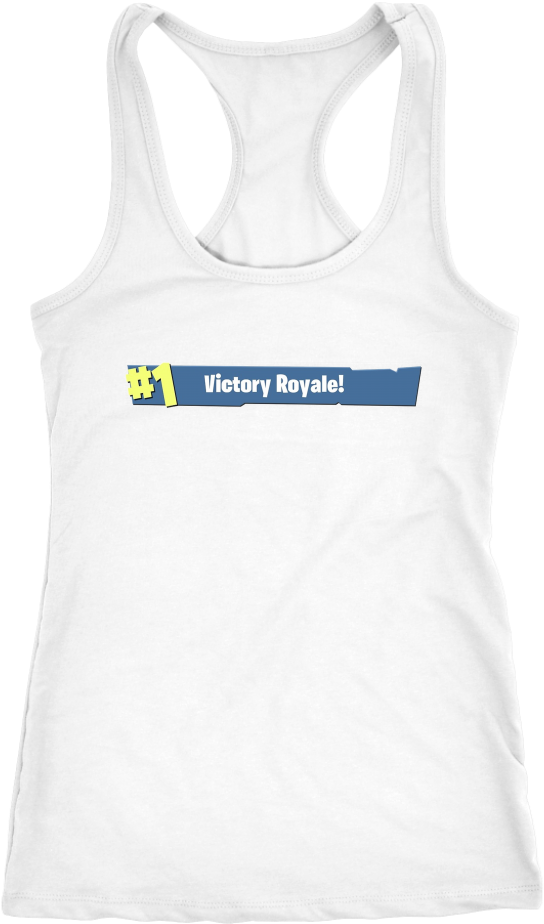#1 Victory Royale Fortnite Women's Racerback Tank - Active Tank (1024x1024), Png Download