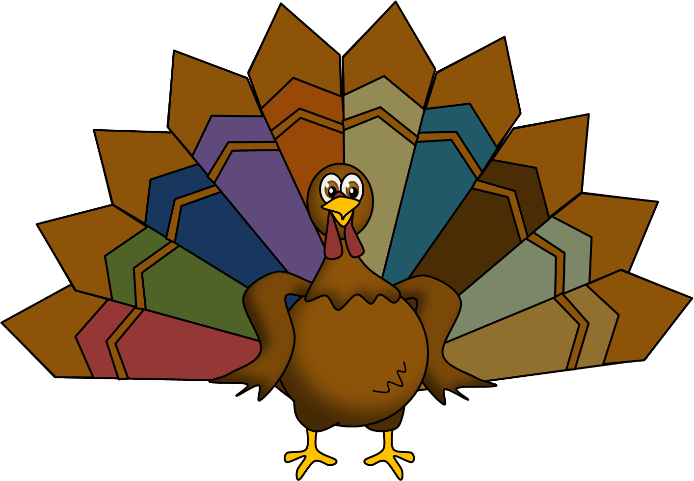 Feather Clipart Thanksgiving Turkey - 1 Dollar Off Coupon (1414x979), Png Download