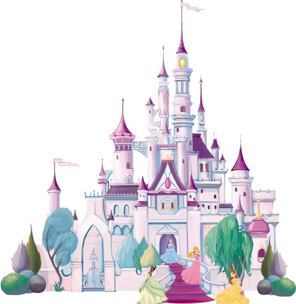 Download HD Castle Clipart Snow White - Disney Princess Castle Clipart  Transparent PNG Image - NicePNG.com, image size:998x1025
