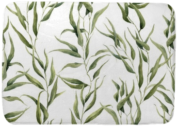 Watercolor Green Floral Seamless Pattern With Eucalyptus - Le Temps Enchaîné - Guerrier Antequera, Miguel (400x400), Png Download