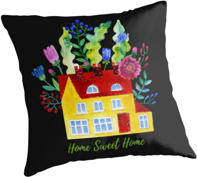 Watercolor Illustration' Throw Pillow By Olga Matskevich - Hello Brother (875x875), Png Download