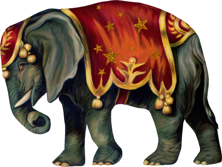 Animals - Vintage Circus Clipart Free (586x600), Png Download