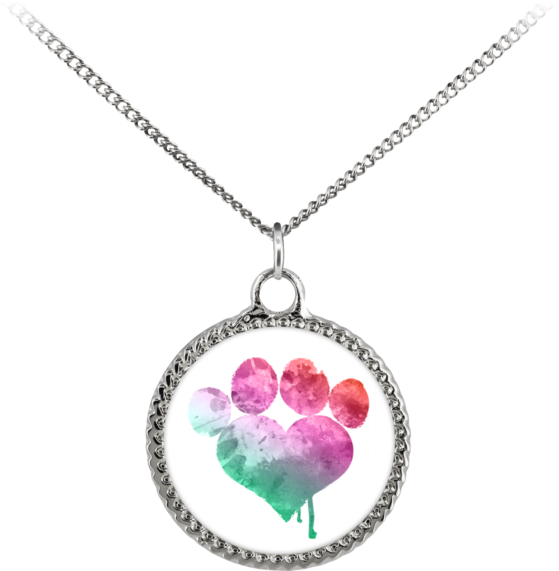 Love Paw Deco Necklace - Necklace (2000x2000), Png Download