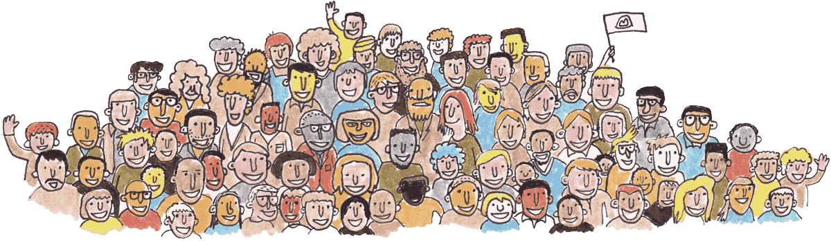 Silhouette Clip Art - Social Group (1200x348), Png Download