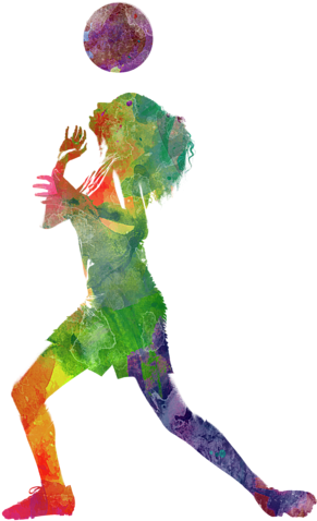 Bleed Area May Not Be Visible - Watercolor Soccer Painting (560x700), Png Download