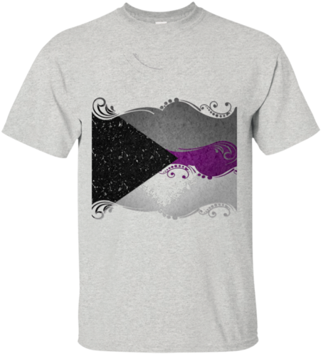 Demisexual Ornamental Flag - T-shirt (500x500), Png Download