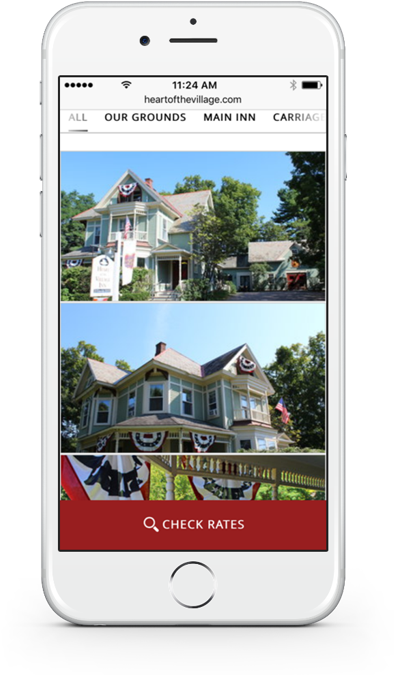 Heart Of The Village Inn Mobile Website 2 - Iphone (480x708), Png Download