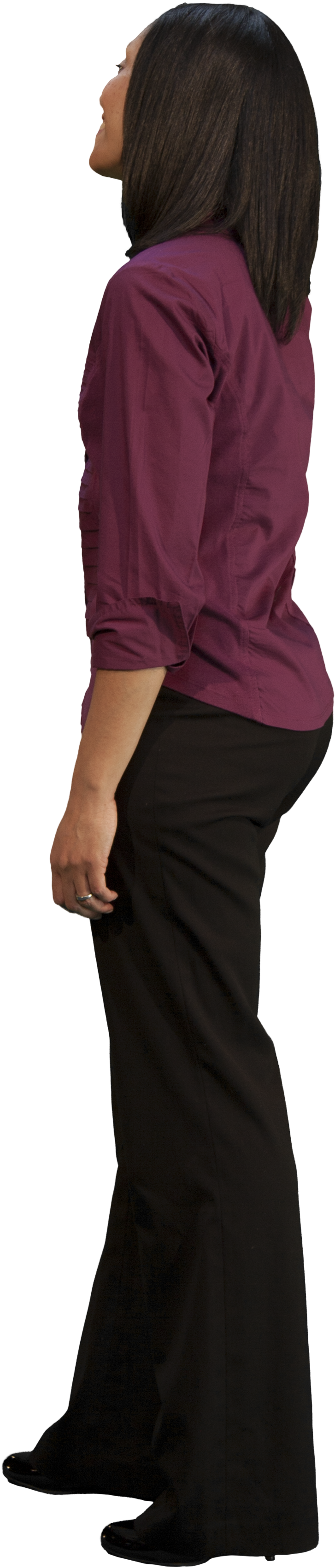 2d Cut Out People Work V - People Cut Out Standing (792x3468), Png Download
