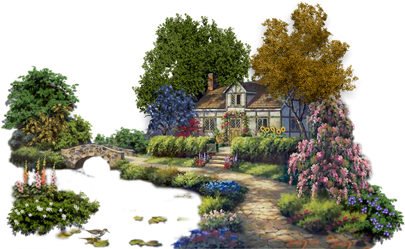 Go To Image - Swan Cottage Jigsaw Puzzle (598x360), Png Download