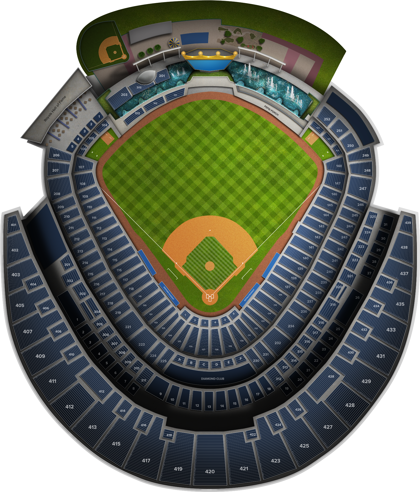 Oakland Athletics At Kansas City Royals At Kauffman - Kansas City (2560x1936), Png Download