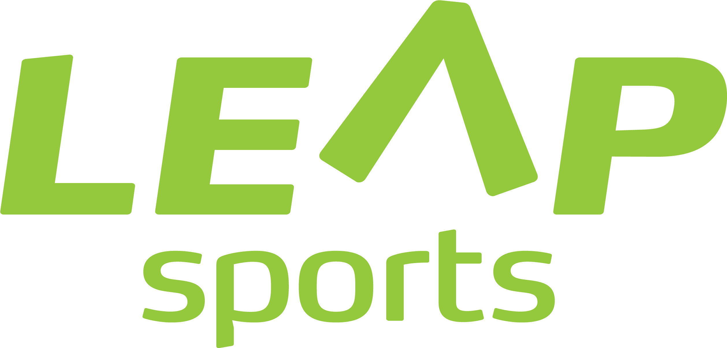 Leap Sports Logo Green - Leap Sports Scotland (2598x1299), Png Download