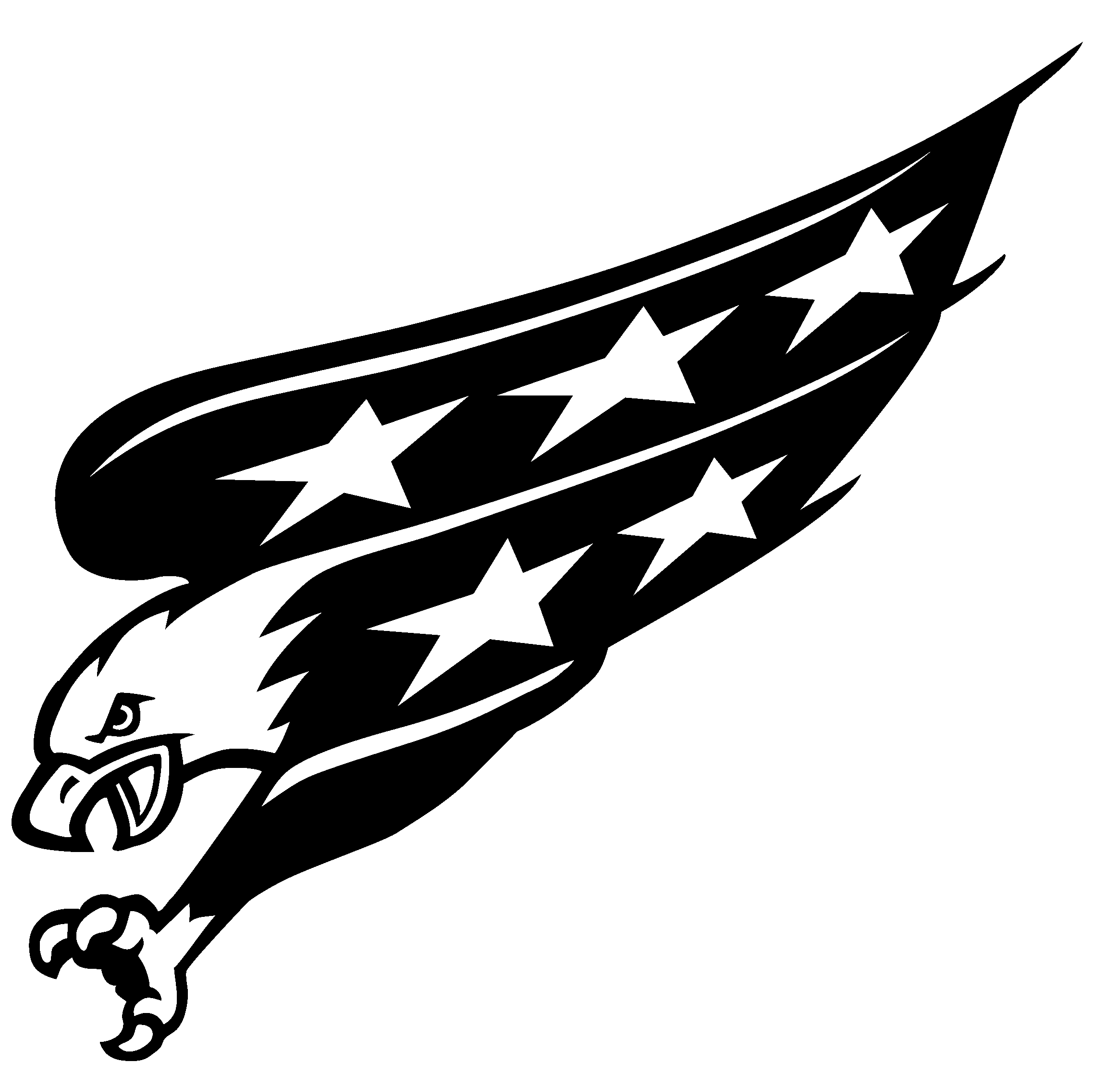 Washington Capitals Logo Black And White - Washington Capitals 1998 Logo (2400x2400), Png Download