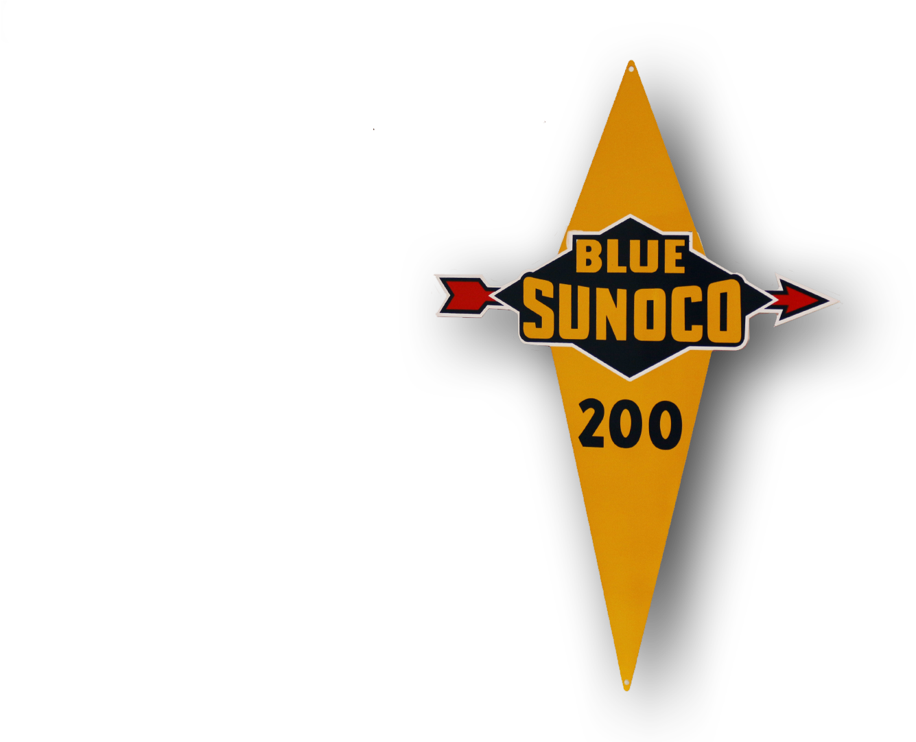 Blue Sunoco 200 Sign - Blue Sunoco Laser Cut Out Of Metal Reproduction Metal (1921x1080), Png Download