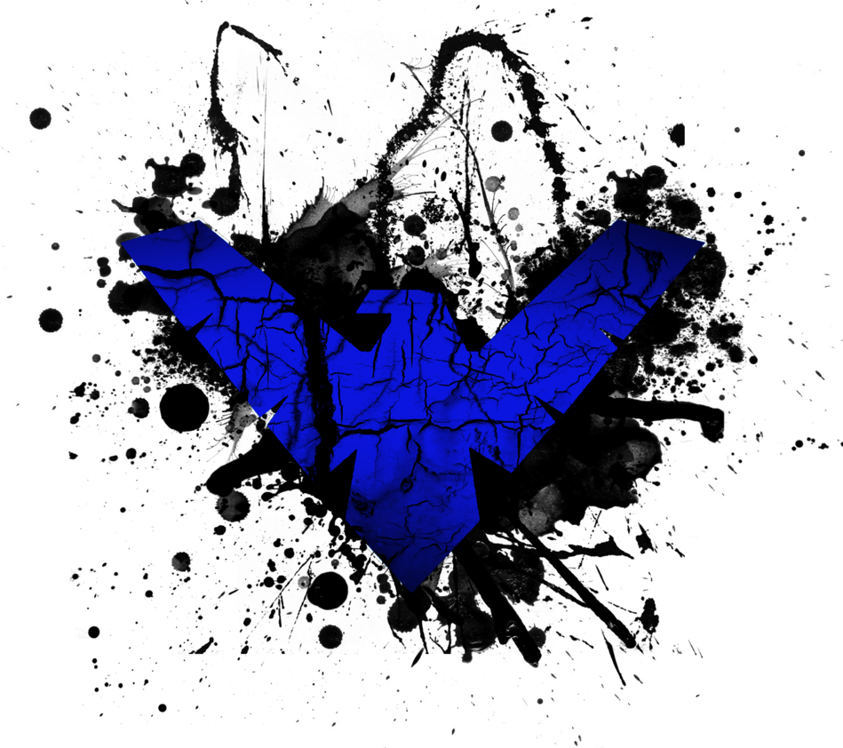 Nightwing - - Nightwing Blue Logo (949x842), Png Download