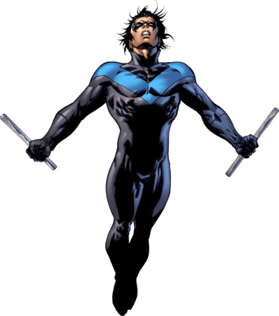 Bat Logo - Nightwing Png (400x453), Png Download