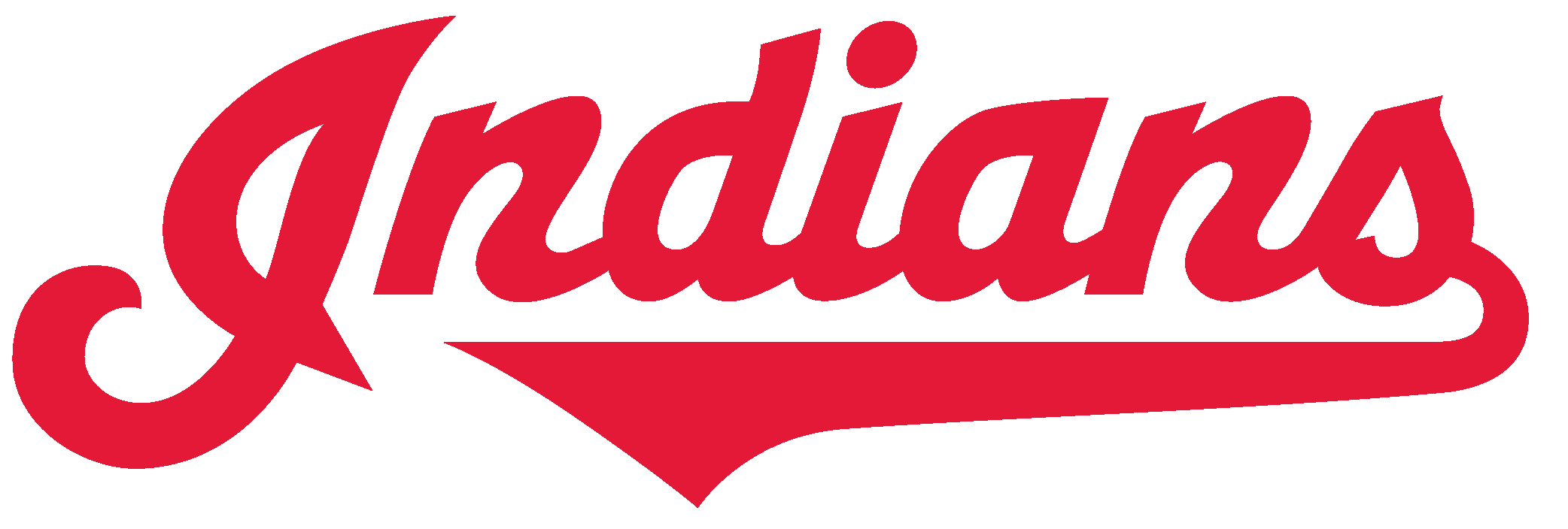 Cleveland Indians Logo - Progressive Field (2084x704), Png Download