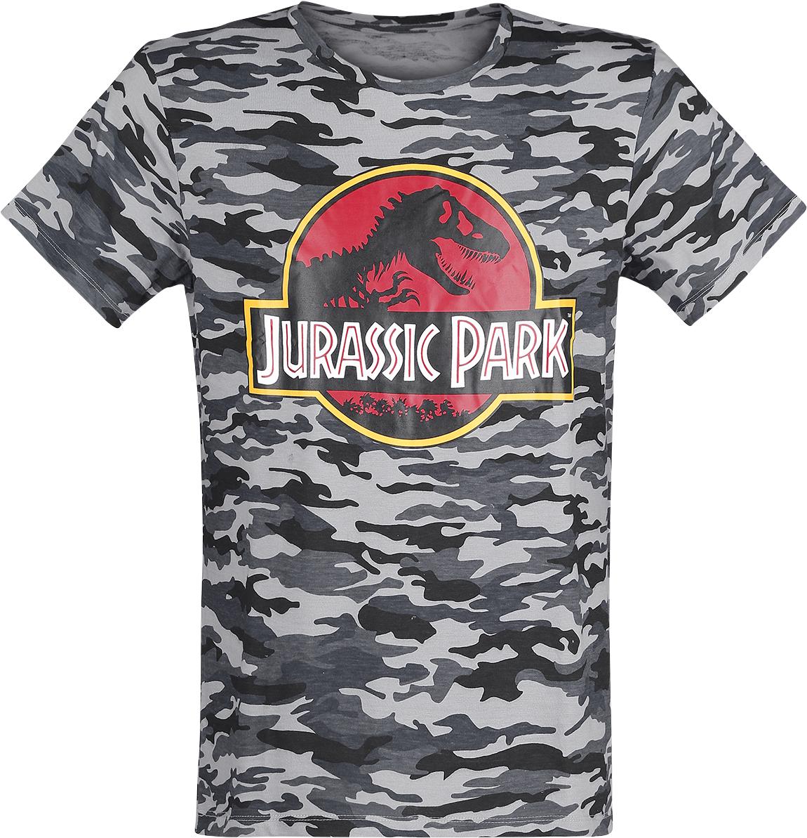 Jurassic Park - Logo - Camouflage - T-shirt - Camouflage - Jurassic Park The Game [pc Game] (1167x1200), Png Download