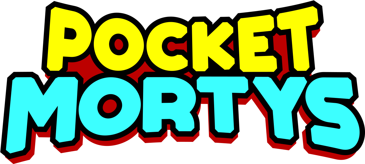 Pocketmortyspresslogo 1 - Pocket Mortys Logo Png (1818x649), Png Download