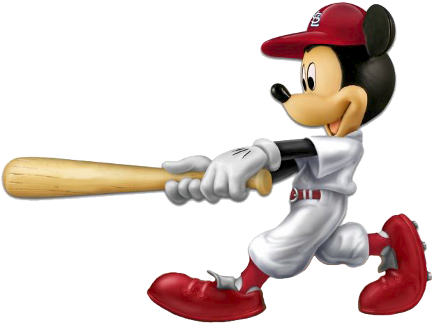 Louis Cardinals Logo Clipart - Mlb Chicago Cubs Figurines With Favorite Disney Characters (641x486), Png Download