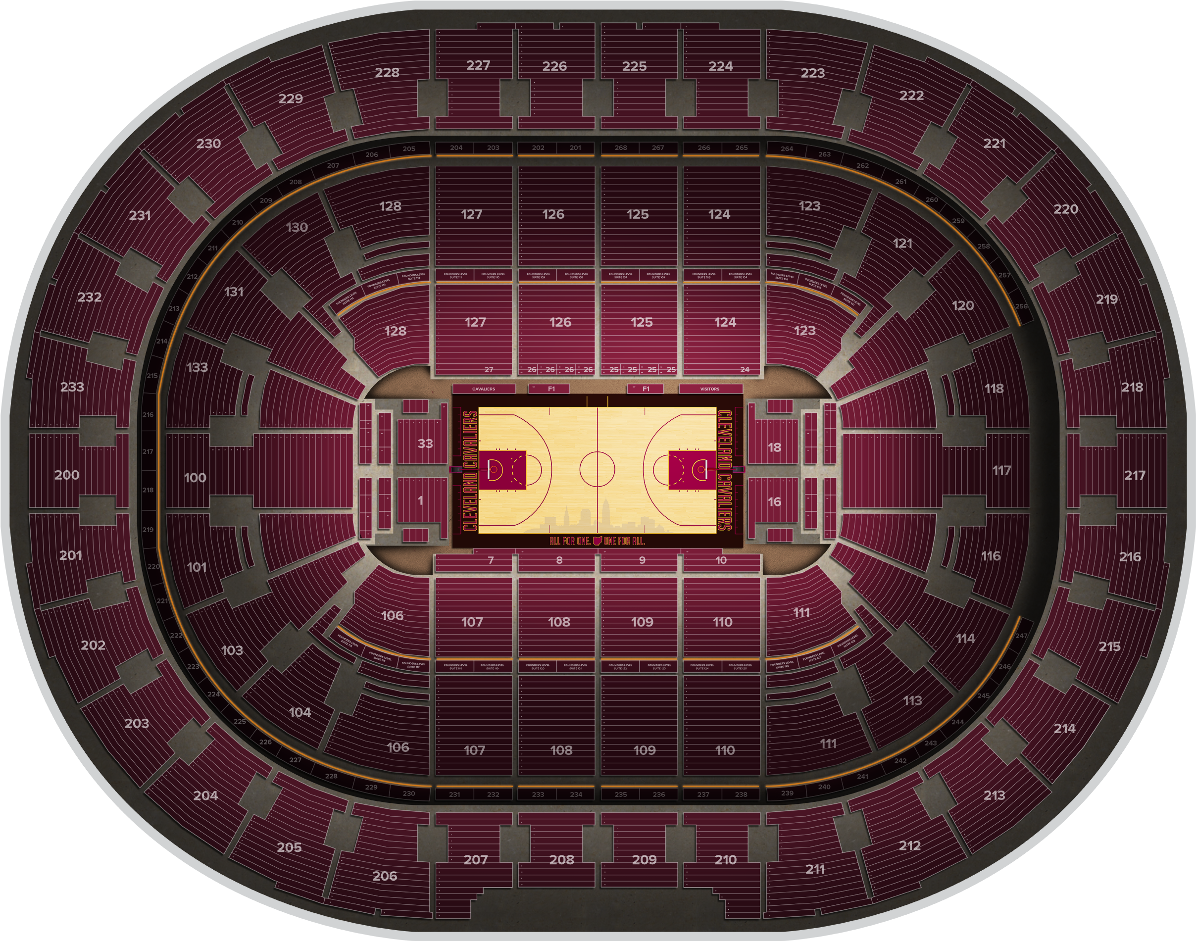 Denver Nuggets At Cleveland Cavaliers At Quicken Loans - Cleveland (2560x1936), Png Download