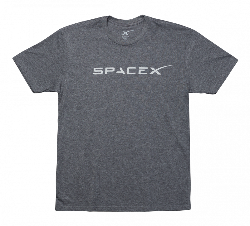 Spacex Front Logo T-shirt - T Shirt Space X (800x800), Png Download