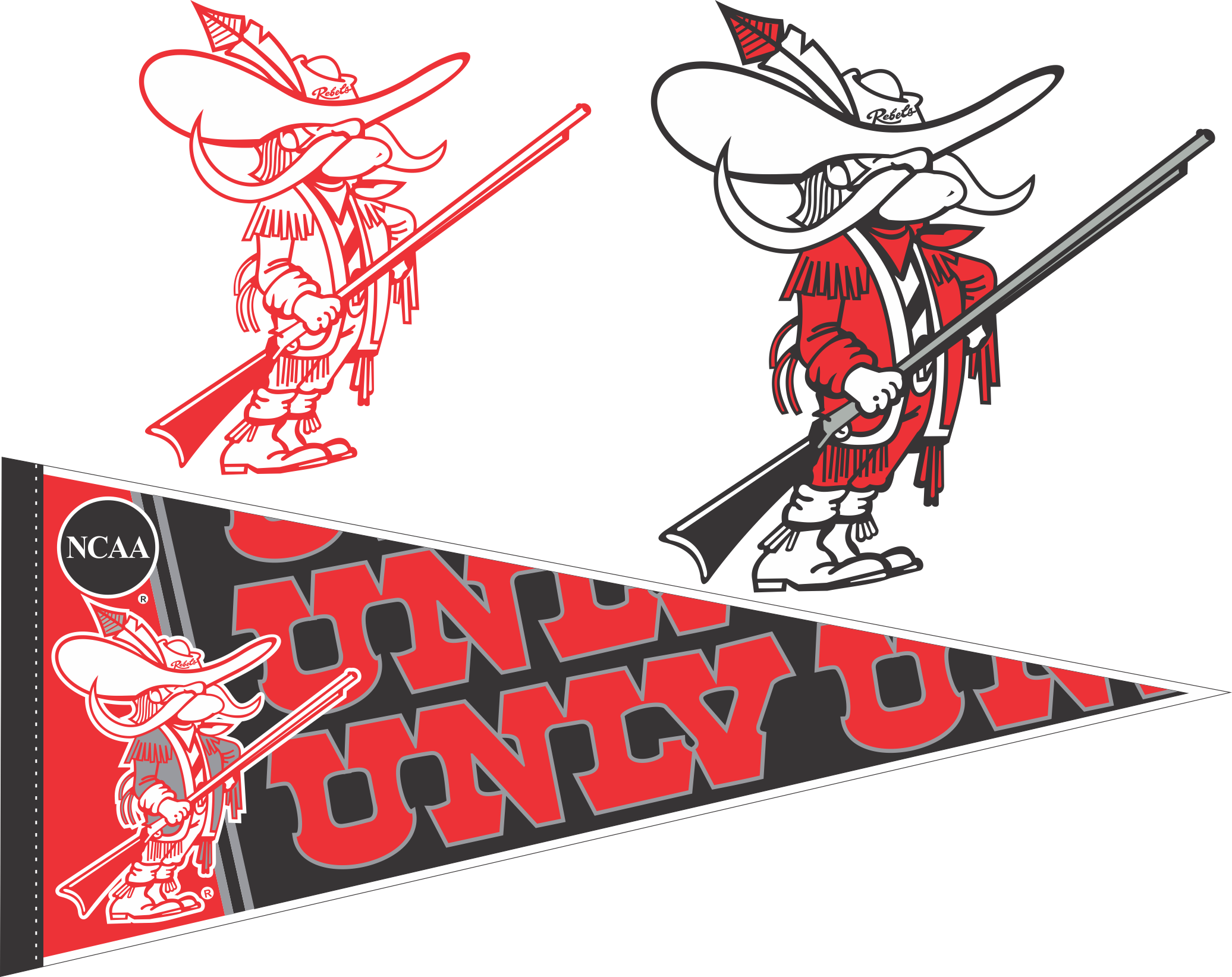 141216063335333162 - Unlv Runnin Rebel Logo (2072x1643), Png Download