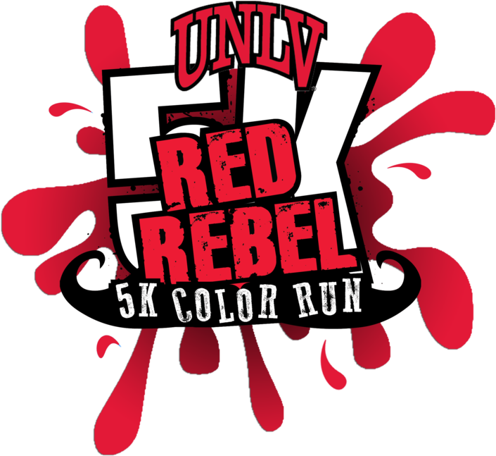 Unlv Red Rebel Color Run - Ncaa Unlv Rebels Secondary Logo Small Static Decal (499x501), Png Download