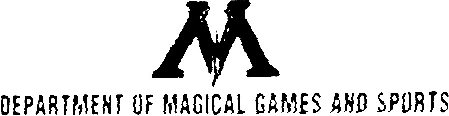 Department Of Magical Games And Sports - Harry Potter Ministry Of Magic Png (1024x313), Png Download