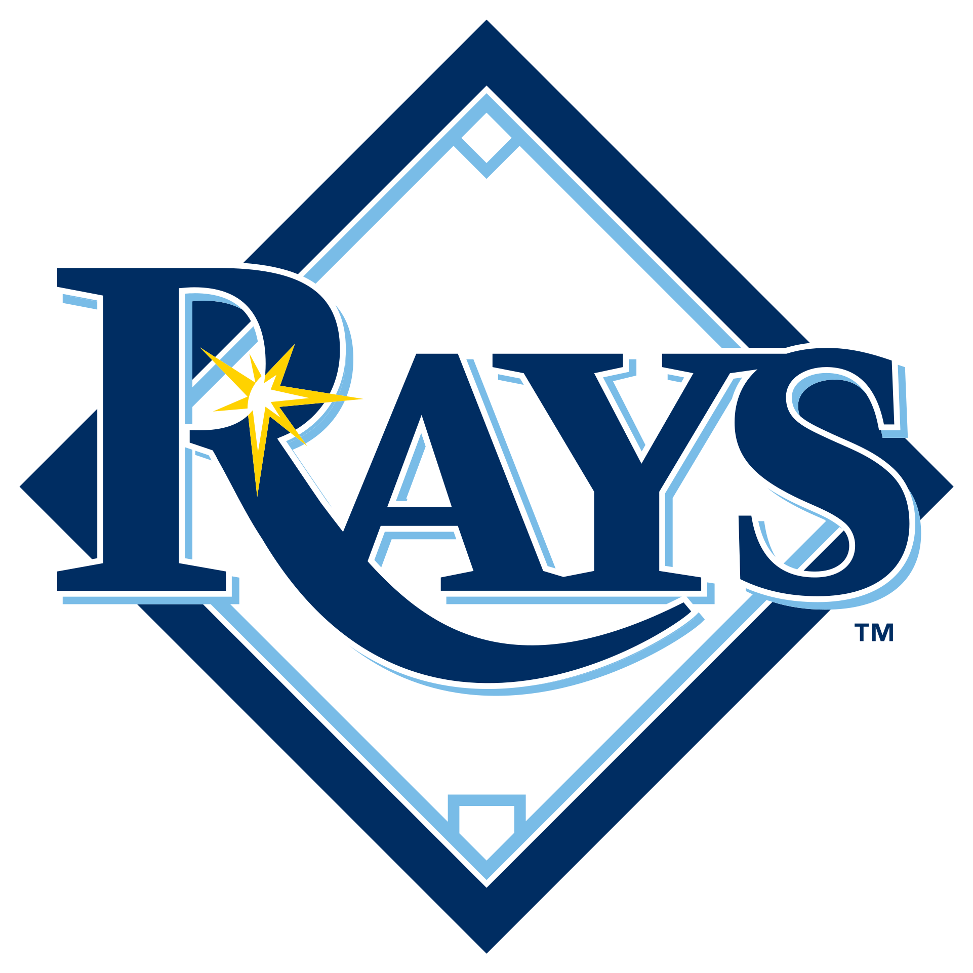 Tampa Bay Rays Logo Png Image - Tampa Bay Rays Logo 2016 (2000x2000), Png Download