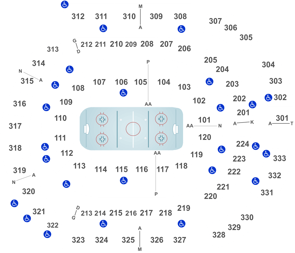 Bridgestone Arena Mapa (1050x850), Png Download