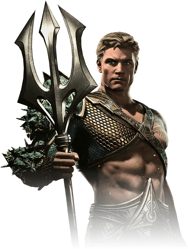 Phil La Marr, German Fabregat , Wolfgang Wagner (german - Injustice 2 Aquaman Trident (310x395), Png Download