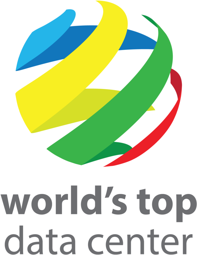 Worlds Top Data Center Stacked Dark (1000x1000), Png Download