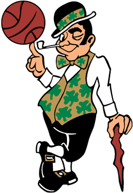 Lucky The Leprechaun Boston Logo, Boston Tattoo, Boston - Boston Celtics Logo Man (300x437), Png Download