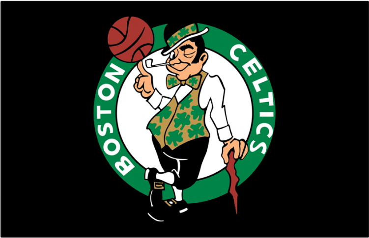 Boston Celtics Logos Iron Ons - Boston Celtics Logo Dark (750x930), Png Download