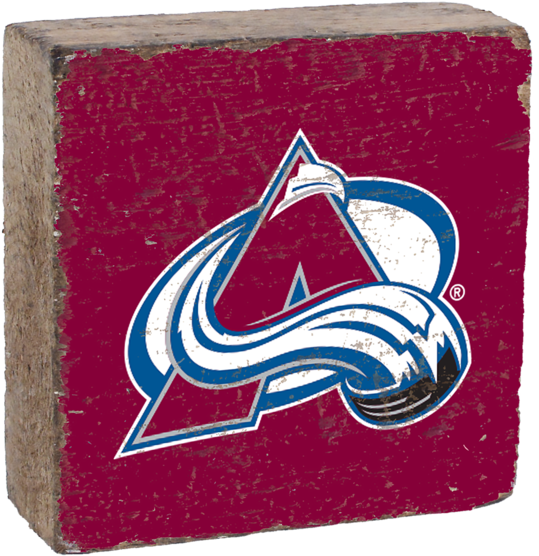Colorado Avalanche Rustic Block - Colorado Avalanche (600x600), Png Download