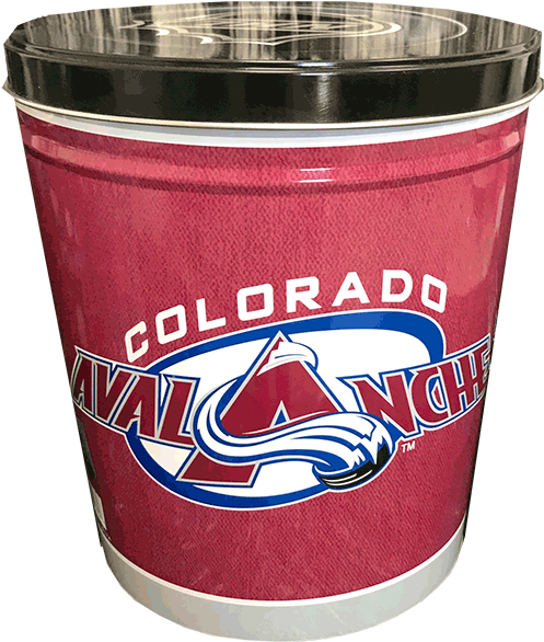 5 Gallon Avalanche Tin - Sports Memorabilia 2017 Colorado Avalanche Team Signed (510x600), Png Download