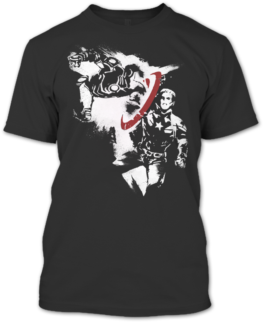 Civil War Captain America T Shirt - Schorem Run Hippie Run (1080x1080), Png Download