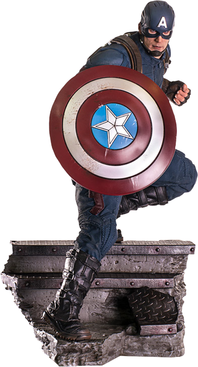 Captain America Ant-man Statue - Iron Studios Captain America Civil War 1 4 (393x727), Png Download