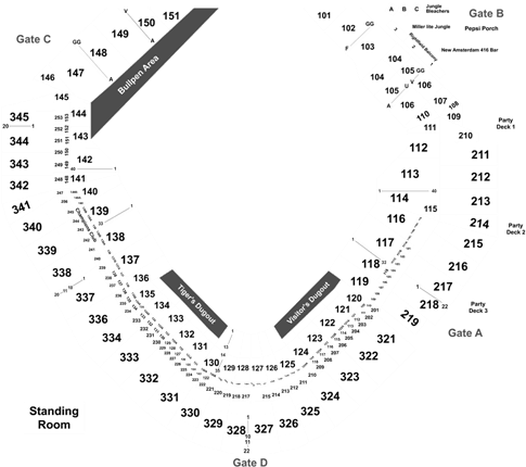 Toronto Blue Jays Tickets At Comerica Park On 07/19/2019 - Comerica Park (525x440), Png Download