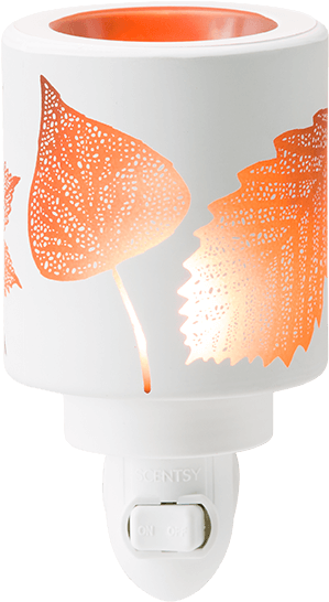 Scentsy Mini Warmers - Amber Leaves Scentsy Warmer (600x600), Png Download