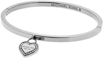 Nona Oorbellen In Zilver - Michael Kors Silver Bangles (363x483), Png Download