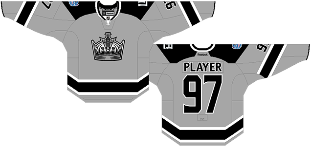 Los Angeles Kings Stadium Series Jersey The First Ever - Los Angeles Kings Uniform (636x304), Png Download