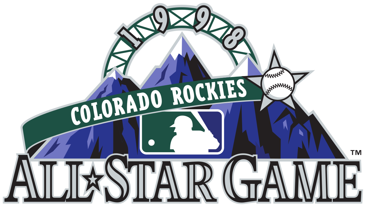 Image Result For Colorado Rockies Logo - 1998 Mlb All Star Game Logo (1200x680), Png Download